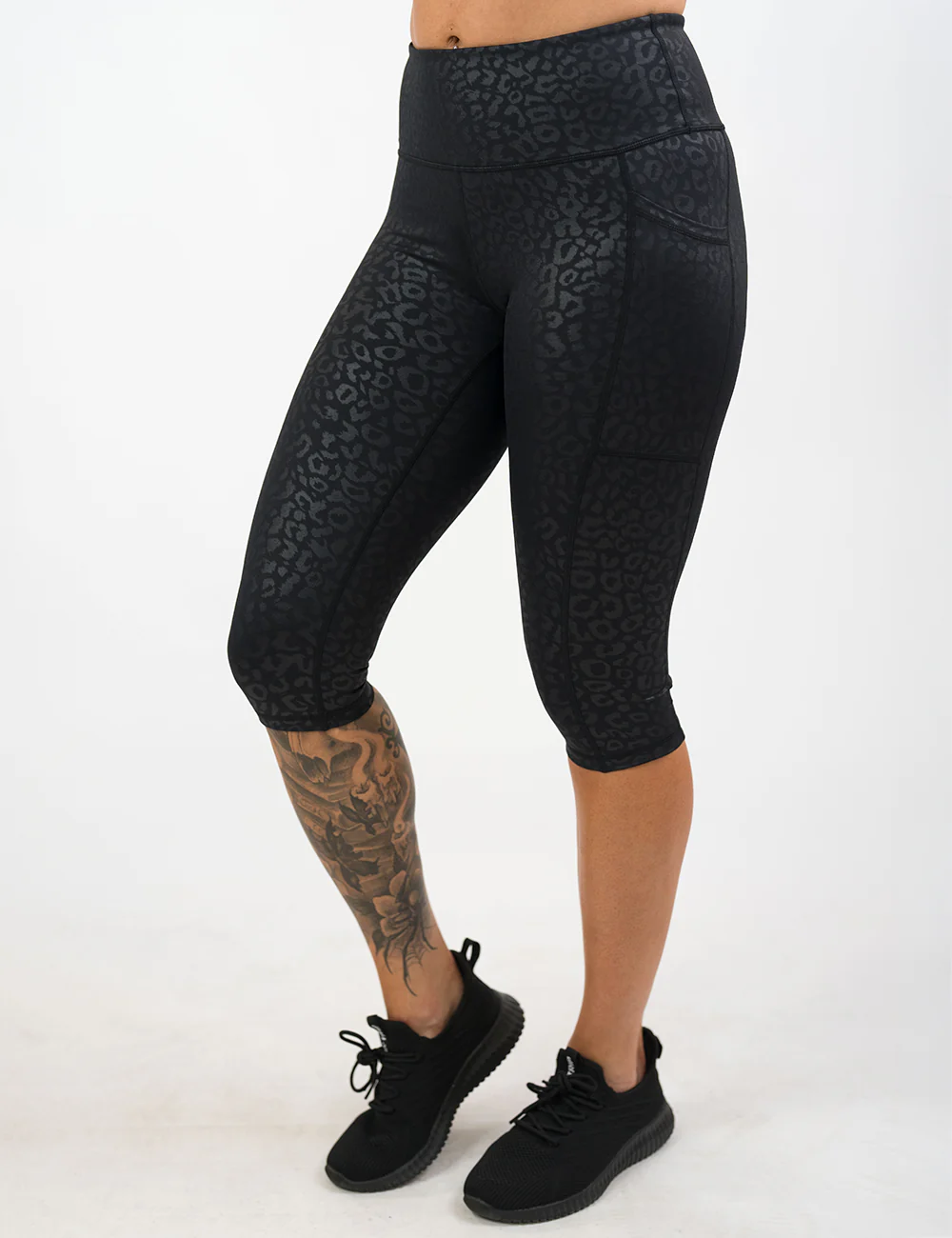 Black Leopard Leggings - Image 6