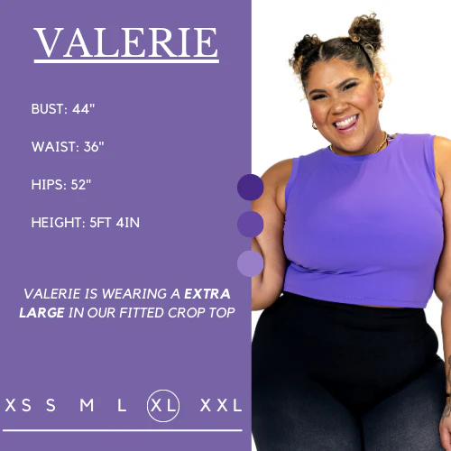Fitted Crop Top | Purple - Image 5
