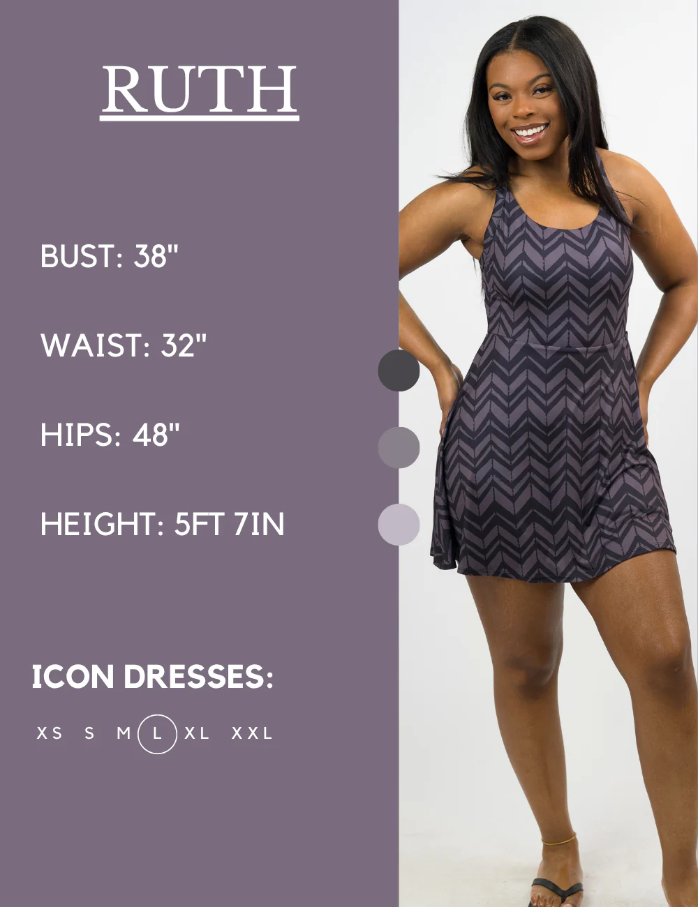 Icon Dress | Shadow Chevron - Image 3