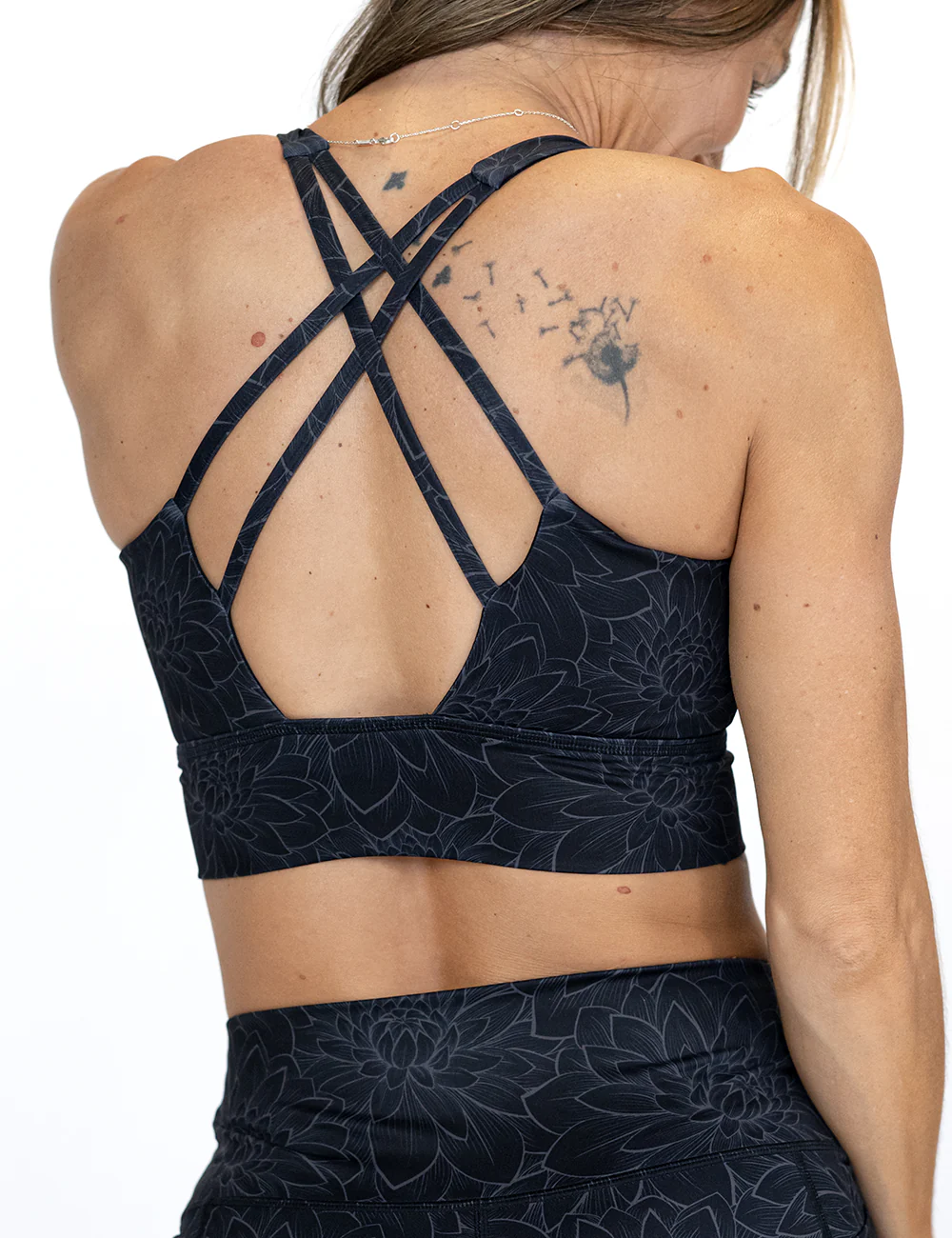 Longline Bra | Lotus | Black - Image 3