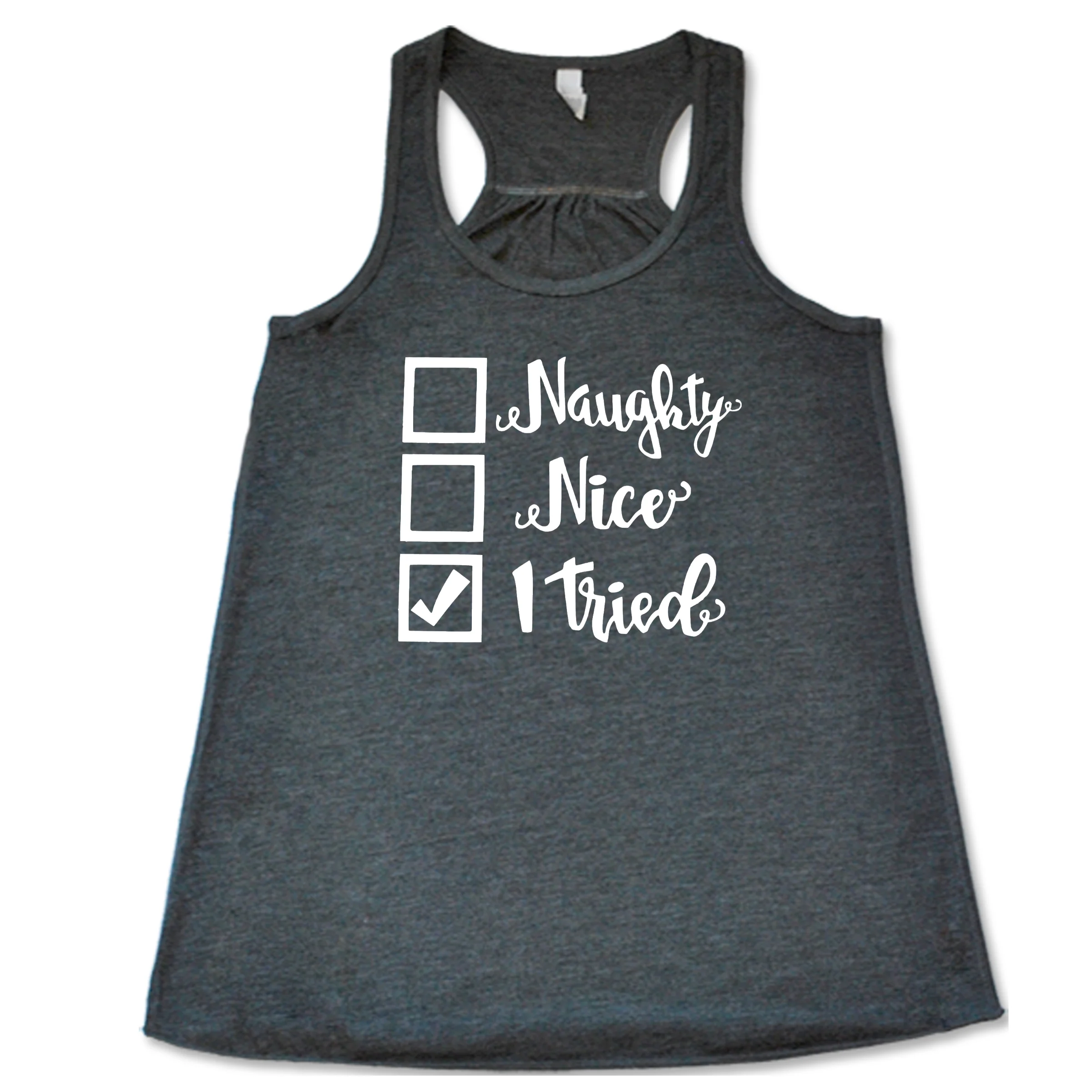Naughty, Nice, I Tried Christmas Shirt - Image 4