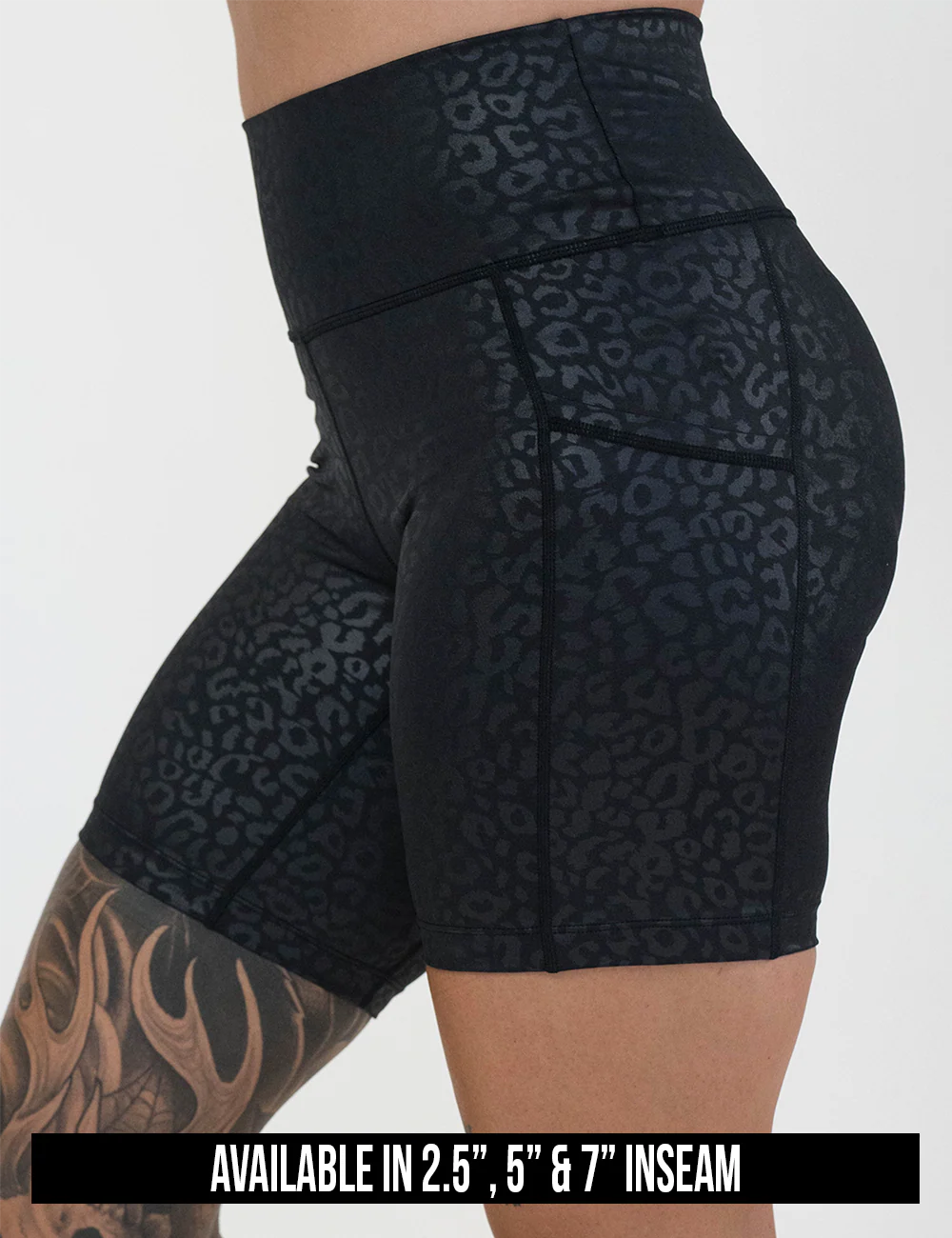 Shorts | Black Leopard - Image 4