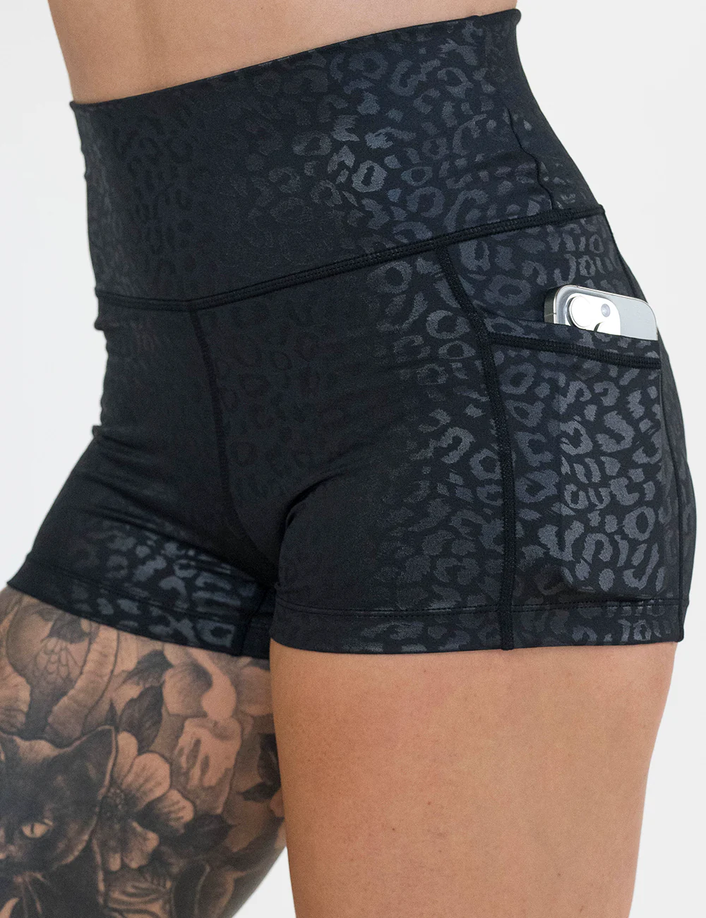 Shorts | Black Leopard - Image 5