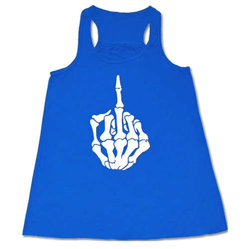 Skeleton Middle Finger Shirt - Image 5