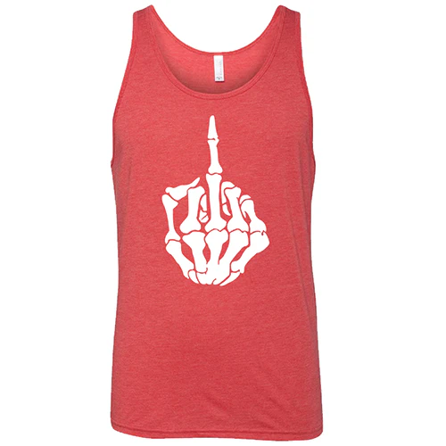 Skeleton Middle Finger Shirt Unisex - Image 4