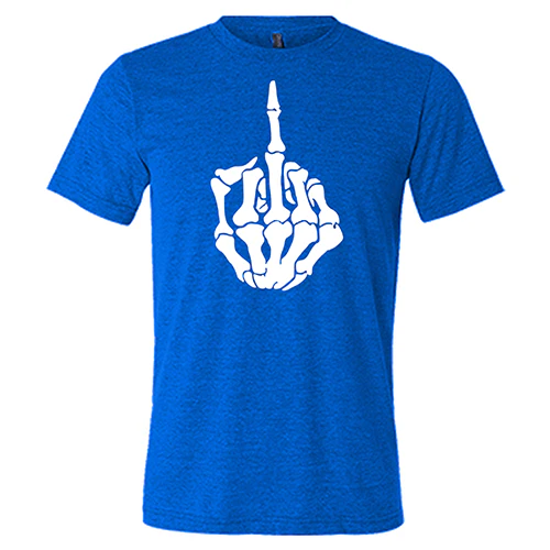 Skeleton Middle Finger Shirt Unisex - Image 6