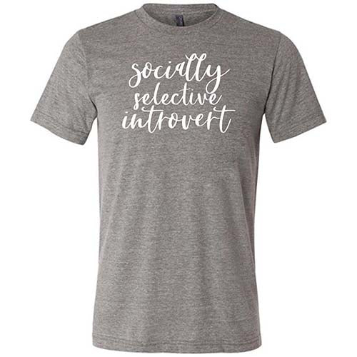 Socially Selective Introvert Shirt Unisex - Image 5